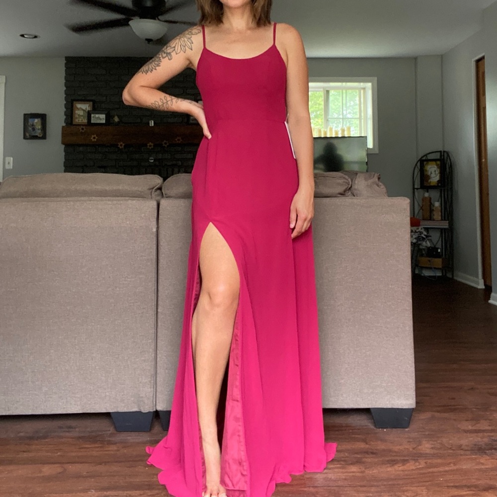 NEW Azazie Moira Burgundy A8 Dress
